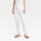 Women's High Waisted Jeggings - A New Day White