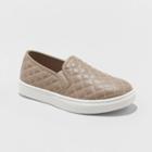 Girls' Maha Quilted Twin Gore Sneakers - Cat & Jack Taupe