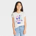 Girls' 'dogs' Short Sleeve Graphic T-shirt - Cat & Jack Cream