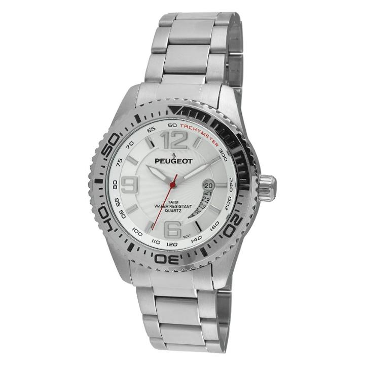 Target Men's Peugeot Stainless Steel Sport Bezel Watch -