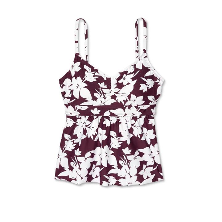 Kona Sol Women's Post-mastectomy Bralette Sweet Escape Tankini Top - Kona