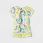 Grayson Mini Toddler Girls' Short Sleeve Romper - White