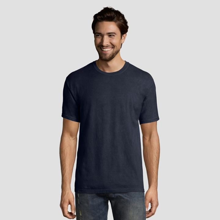 Petitehanes 1901 Men's Short Sleeve T-shirt - Navy S, Size: