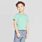 Toddler Boys' Snow Jersey Roll Cuff T-shirt - Cat & Jack Green