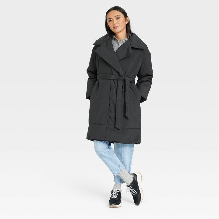 Women's Wrap Jacket - A New Day Black