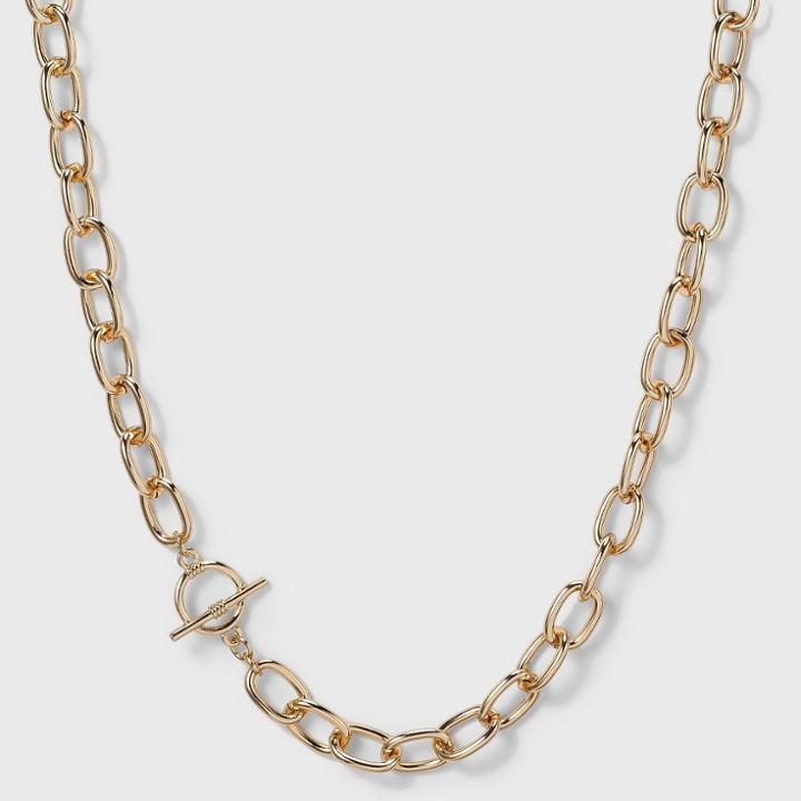Toggle Chain Necklace - A New Day Gold