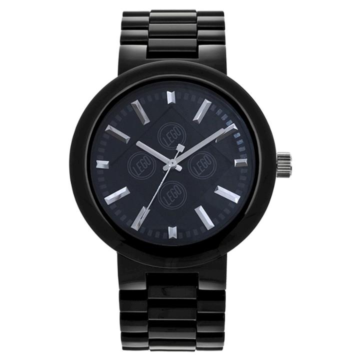 Lego 4 Stud Brick Analog Interchangeable Band Watch - Black, Kids Unisex