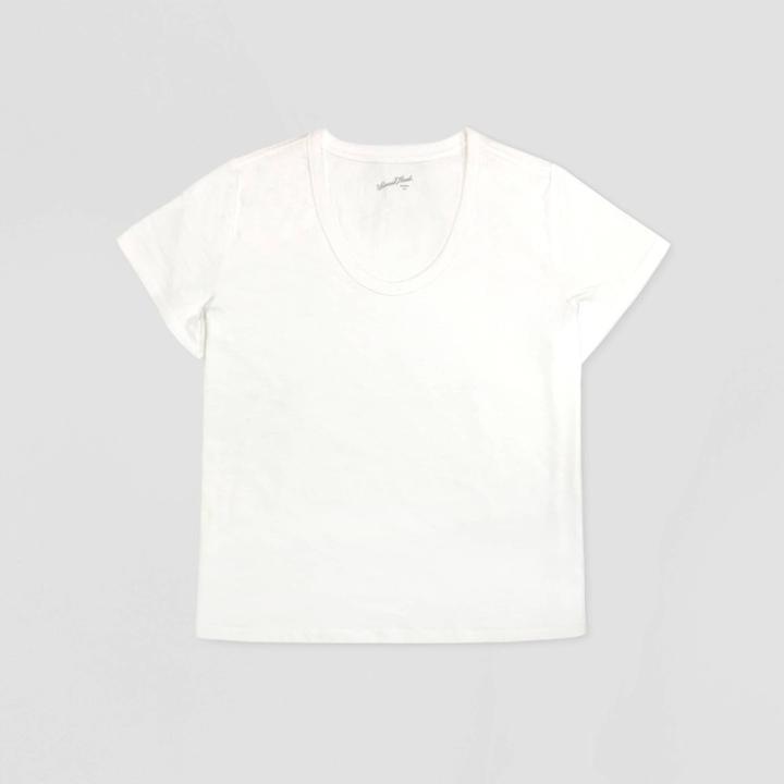 Women's Plus Size Short Sleeve Scoop Neck T-shirt - Universal Thread White 1x, Women's,