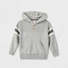 Toddler Boys' Sweater Knit Hooded Pullover - Cat & Jack Gray