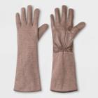 Women's Wool/leather Combo Gloves - A New Day Pink One Size, Brown