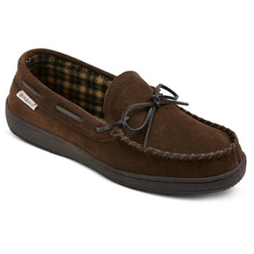 Men's Hideaways By L.b. Evans Moccasin Slippers Brown