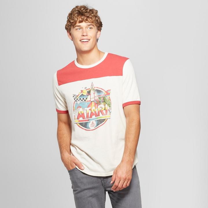 Junk Food Men's Atari Short Sleeve Block T-shirt - Fresh White