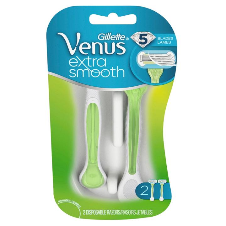 Venus Extra Smooth Green Disposable Women's Razors