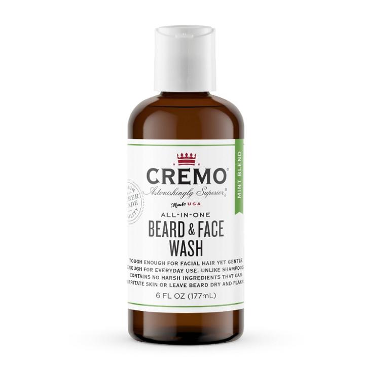 Cremo Mint Blend Beard And Face Wash - Astonishingly Clean And Perfectly Moisturized Beard