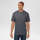 Petitedickies Men's Cotton Heavyweight Short Sleeve Pocket T-shirt- Charcoal