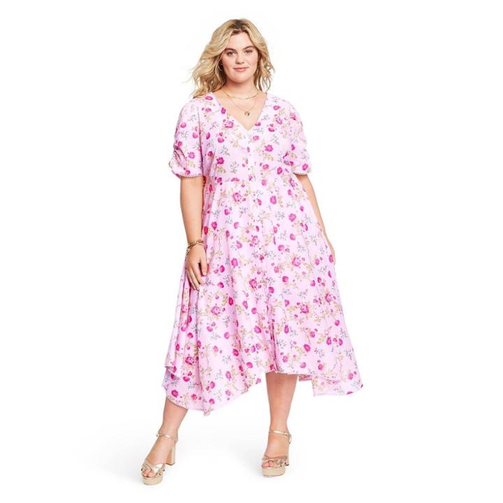 Women's Plus Size Audrey Handkerchief Hem Dress - Loveshackfancy For Target
