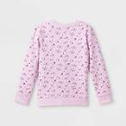 Girls' Crewneck Fleece Pullover Sweatshirt - Cat & Jack Light Purple