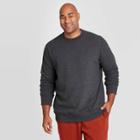 Men's Tall Regular Fit Fleece Crew Sweatshirt - Goodfellow & Co Gray