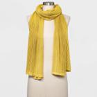 Women's Oblong Travel Wrap Scarf - A New Day Yellow One Size, Women's, Green