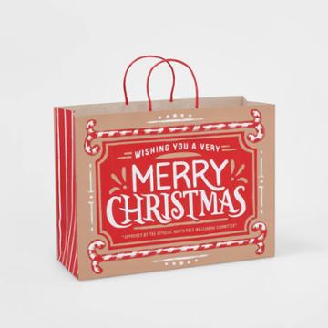 Xl Vogue Merry Christmas Gift Bag - Wondershop