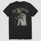 Men's Star Wars Big & Tall Yoda Best Dad Ever Short Sleeve Graphic T-shirt - Black