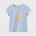 Toddler Girls' Glitter Ice Cream Graphic T-shirt - Cat & Jack