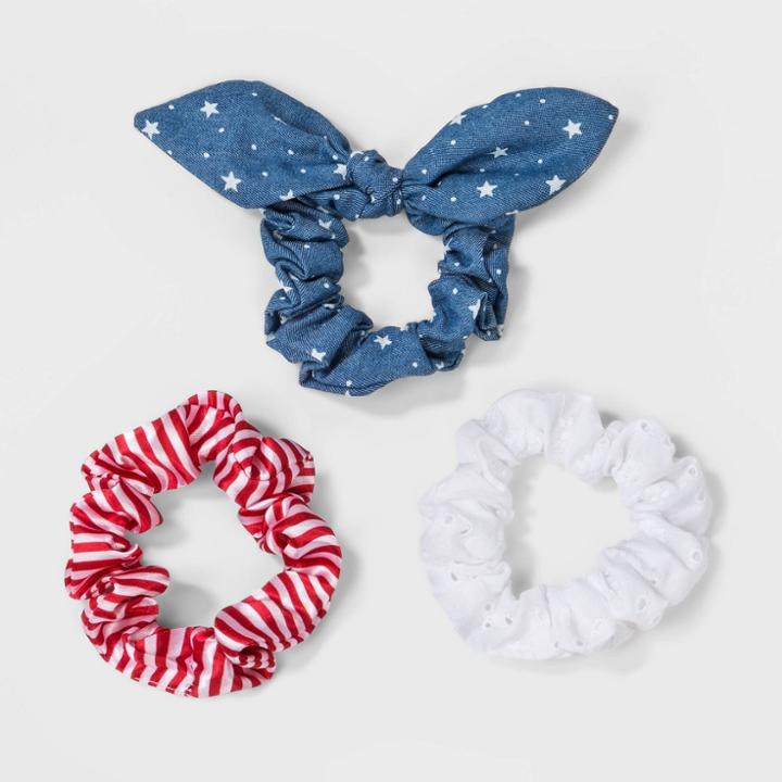 No Brand Americana Hair Twister Set 3pc - Red/blue/white