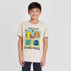 Boys' Pokemon 'this Is My Game Face' T-shirt - Cream Xs, Boy's, Beige