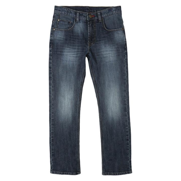 Wrangler Boys' Jean Premium Slim Straight Vintage Indigo