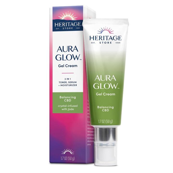 Heritage Store Aura Glow Gel Cream - Balancing Cbd