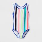 Girls' Bae Watch One Piece Swimsuit - Cat & Jack White