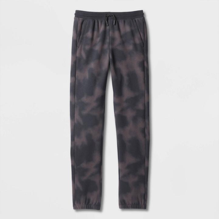 Boys' Fleece Joggers - All In Motion Black Wash