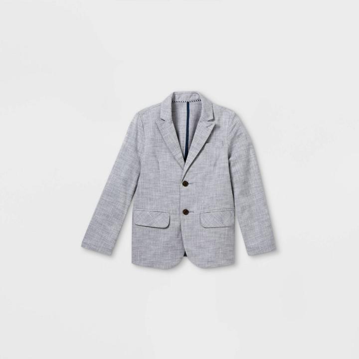 Boys' Chambray Blazer Jacket - Cat & Jack Blue