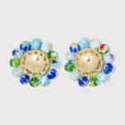 Sugarfix By Baublebar Beaded Statement Stud Earrings - Blue