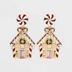 Sugarfix By Baublebar 'home Sweet Home' Statement Earrings - Red