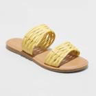 Women's Addie Two Band Slide Sandals - Universal Thread Yellow
