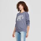 Women's Elephant Graphic Sweatshirt - Zoe+liv (juniors') Blue
