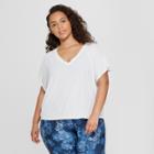 Target Women's Plus Size Lightweight Active T-shirt - Joylab White