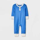 Baby Long Sleeve Romper - Cat & Jack Blue Newborn