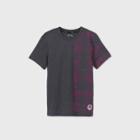 Boys' Tie-dye Short Sleeve Graphic T-shirt - Art Class Black/purple