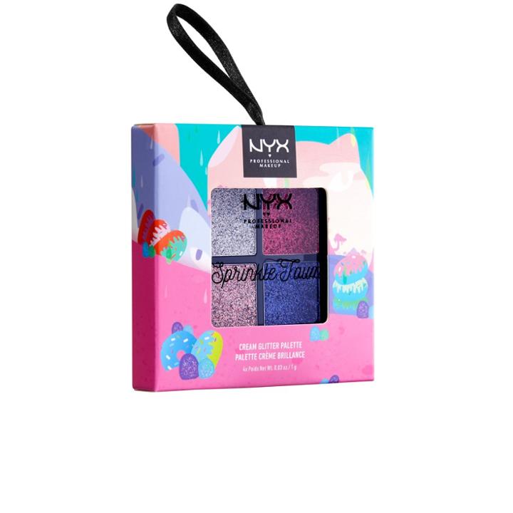 Nyx Professional Makeup Sprinkle Town Glitter Palette Berry - 0.14oz, Strawberry Whip