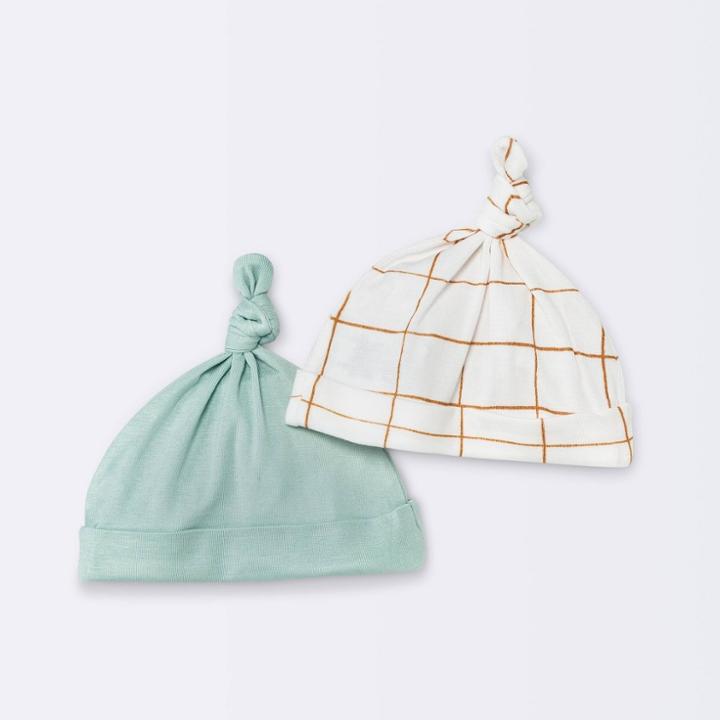 Baby 2pk Hats - Cloud Island Blue Newborn