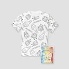 Kids' Spongebob Squarepants Short Sleeve Graphic T-shirt With Tie-dye Kit - White