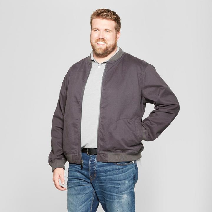 Men's Big & Tall Workwear Bomber - Goodfellow & Co Gray 3xb, Zodiac Night