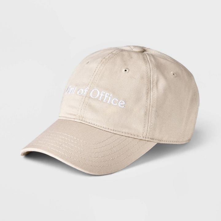 Mighty Fine Women's Out Of Office Baseball Hat - Beige