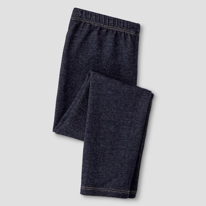 Toddler Girls' Faux Denim Leggings - Cat & Jack Indigo 4t, Girl's, Blue