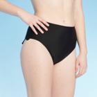 Women's Scallop High Waist Bikini Bottom - Xhilaration Black L, Women's,