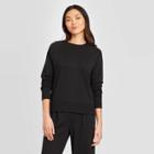 Women's Crewneck Raglan Sweatshirt - A New Day Black