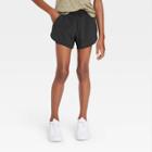 Girls' Double Layered Run Shorts - All In Motion Onyx Black