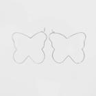 Butterfly Shape Wire Threader Hoop Earrings - Wild Fable Dark